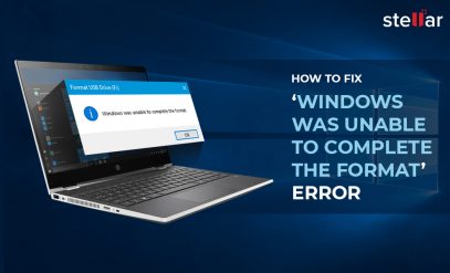 Windows Was Unable to Complete the Format