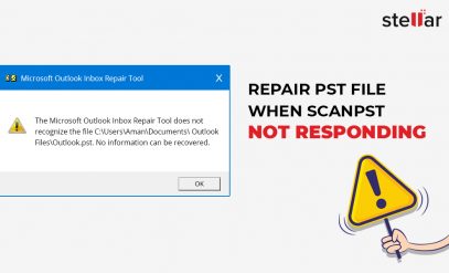 ScanPST is not responding