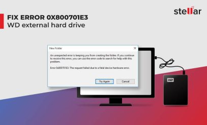 Error 0x800701e3 on WD External Hard Drive