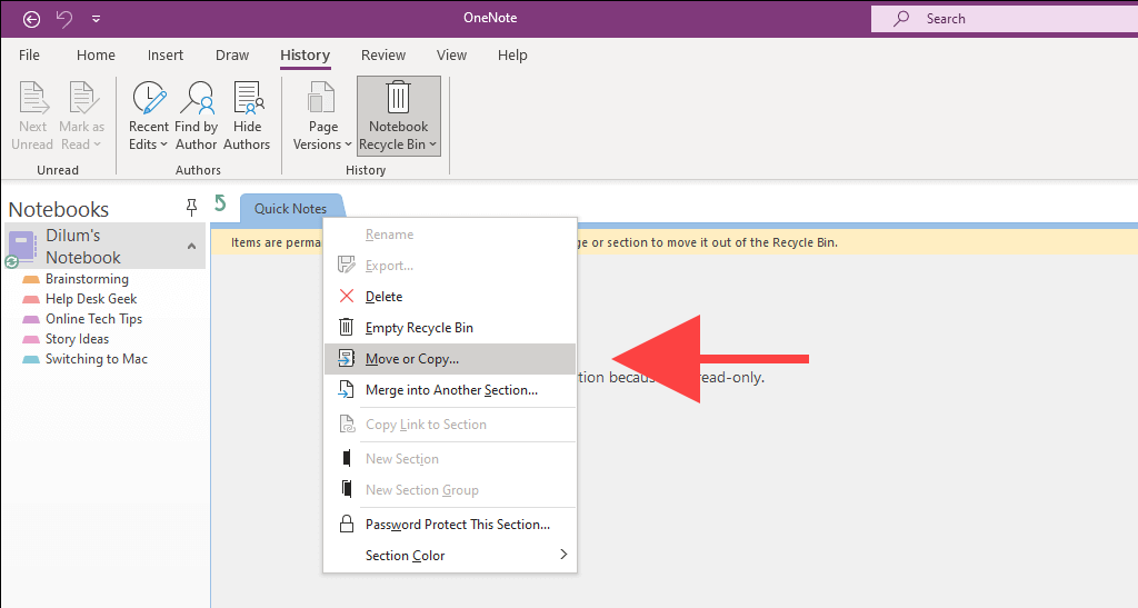 OneNote Notebook not Syncing