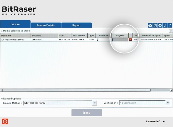 BitRaser Process