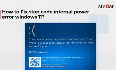 Fix stop code internal power error windows 11