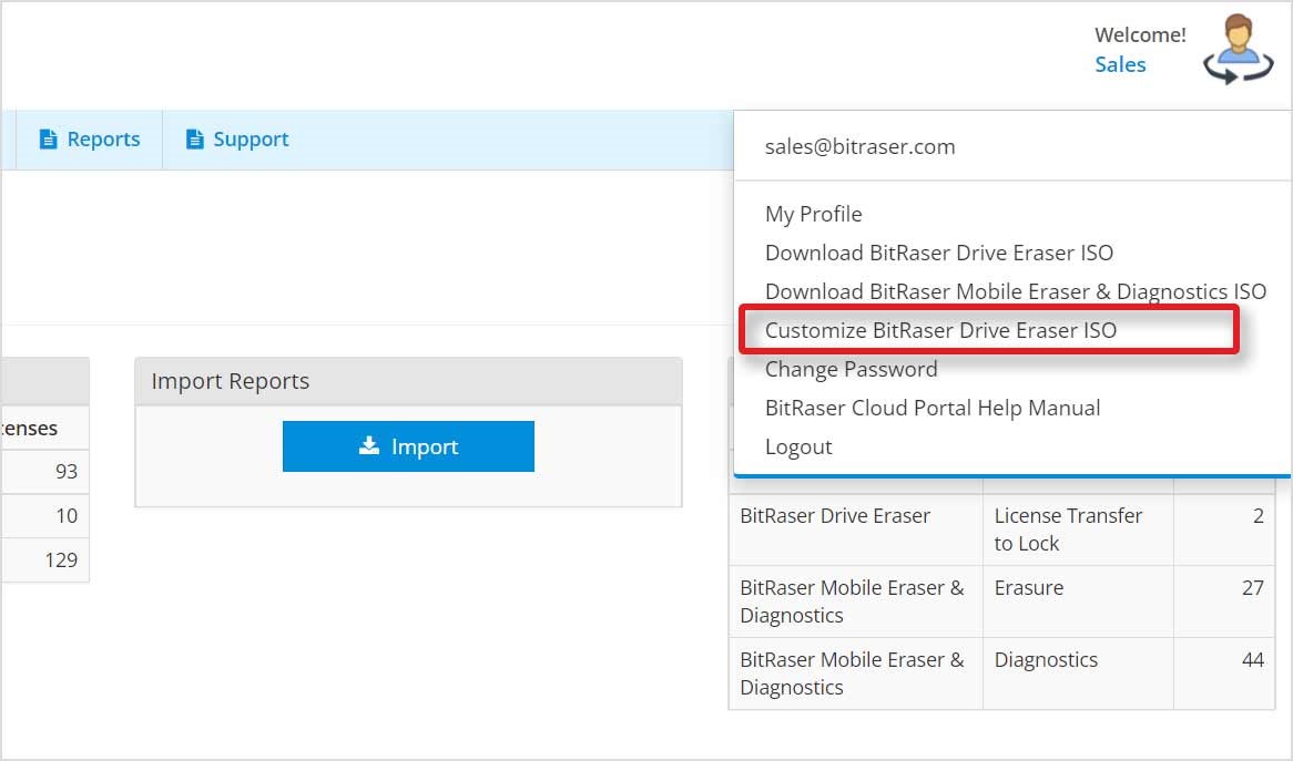 Customize BitRaser ISO