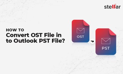 Convert an OST file into Outlook PST file