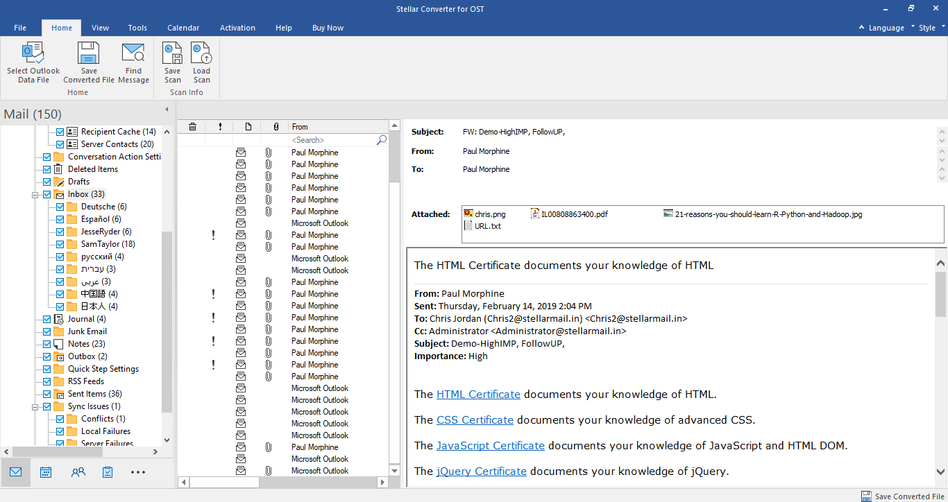 Recover Deleted E-Mails with the Help of Stellar Converter for OST