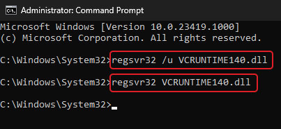 Key-in-the-following-command