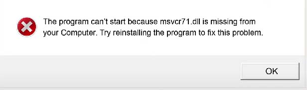 Fix MSVCR71.dll Not Found Error