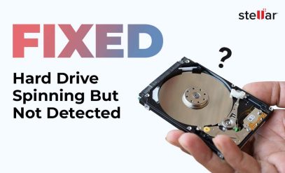 hard drive spinning but not detected