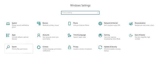 Press the Windows key + I on your keyboard to open Settings