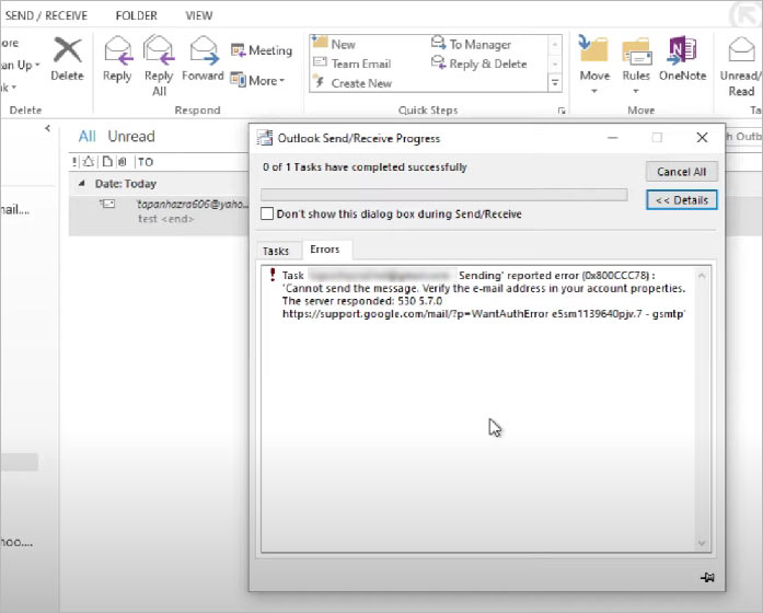 Permission Denied Issue in Outlook