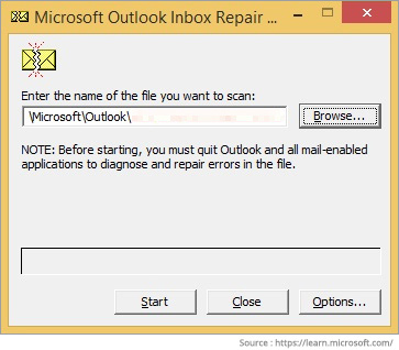 outlook data files pst usage is disabled on this computer- Stellar Data Recovery India