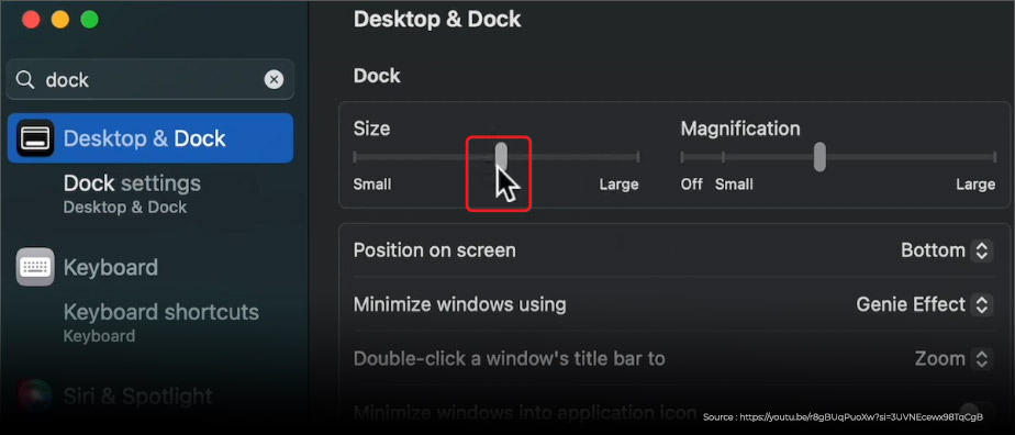 Make sure that the “Size” slider is not set to the left.