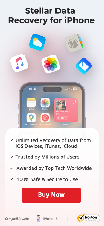 Stellar Data Recovery for iPhone Side banner