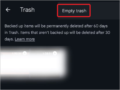 Empty Trash