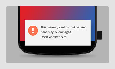 memory card can not be used