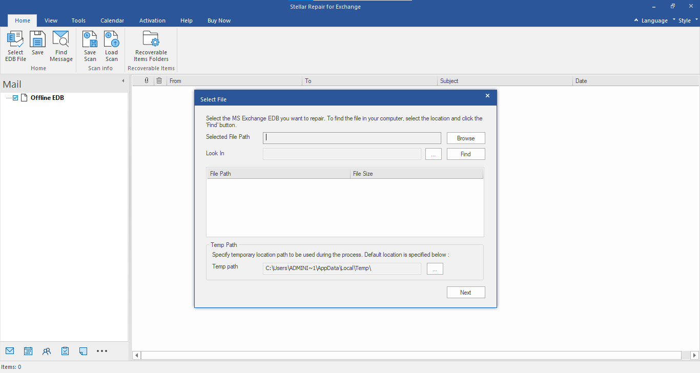 Stellar Exchange Mailbox Repair Tool